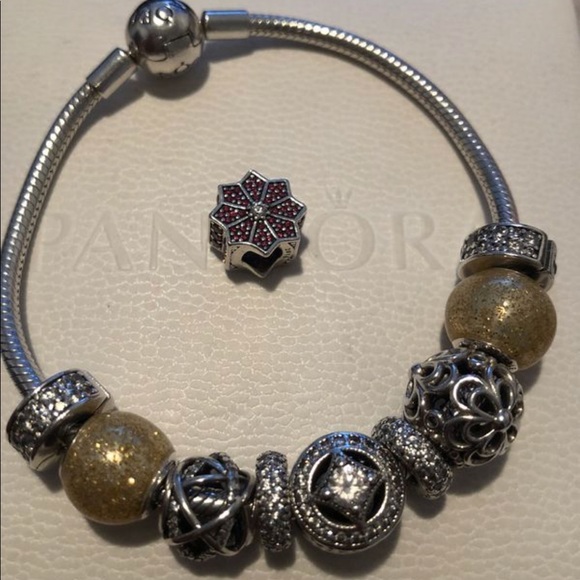 Pandora Charm Bracelet with Charms, Pandora Locket - Picture 4 of 6
